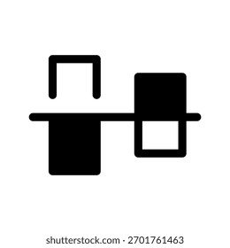 Alignment Icon Vector Symbol Design Illustration