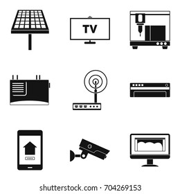 Alignment icons set. Simple set of 9 alignment vector icons for web isolated on white background