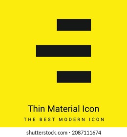 Alignment To Right Side minimal bright yellow material icon