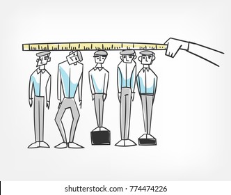 alignment team members employee vector illustration clip art