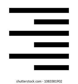 alignment vector glyphs icon