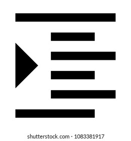 alignment vector glyphs icon