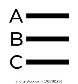 alignment vector glyphs icon