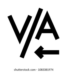 alignment vector glyphs icon