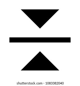 alignment vector glyphs icon