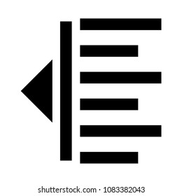 alignment vector glyphs icon