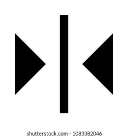 alignment vector glyphs icon