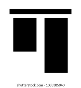 alignment vector glyphs icon