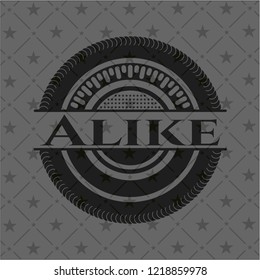 Alike dark emblem. Retro