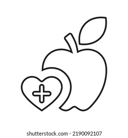 Alimental, Alimentary, Alimentation Line Icon. Outline Vector.