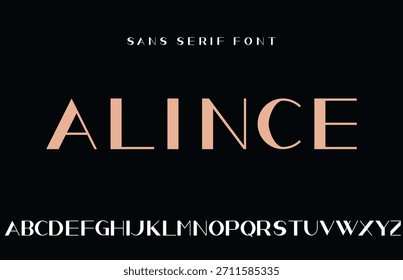 Alince - Limpar A Fonte Sans Serif Fina, Tipo De Marca Do Logotipo, Formato Vetorial,