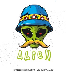 Aline Vector T-Shirt Design yellow black green color