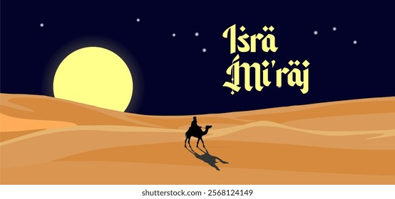 Al-Isra wal Mi'raj holiday concept