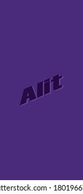 alit-violettes Logo, Vektorhintergrund