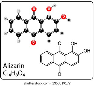 Alizarin Molecule Structure