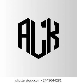 ALK letter logo abstract design. ALK unique design. ALK.
