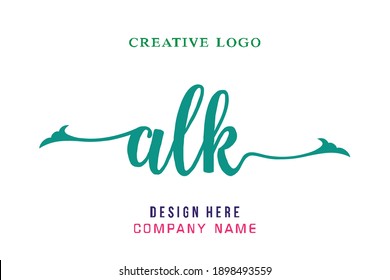 ALK lettering logo is simple, easy to understand and authoritative
