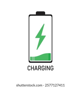 Alkaline battery icon in flat style. Different size accumulator vector illustration on isolated background. Accumulator recharge sign business concept.
