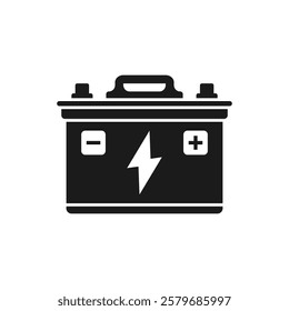 Alkaline battery icon in flat style. Car accumulator vector illustration on isolated background. Accumulator recharge sign business concept.
