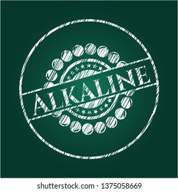Alkaline on blackboard