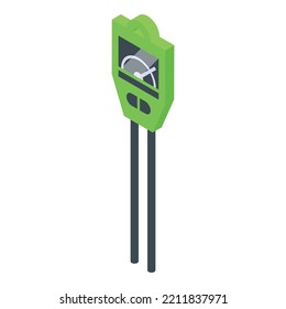 Alkaline Ph Meter Icon Isometric Vector. Water Test. Scale Soil