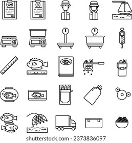 All About Aquaculture Icon in Line Style, Perfect for Presentation, Event and any Purpose