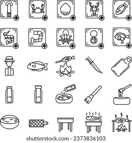 All About Aquaculture Icon in Line Style, Perfect for Presentation, Event and any Purpose