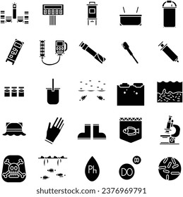 All About Aquaculture Icon in Solid Style, Perfect for Presentation, Event and any Purpose