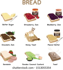all about bread topping and toast