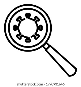 All about Corona Virus Disease. Covid - 19 research vector symbol illustration icon.