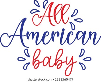  All American Baby T-shirt Design