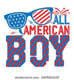 All American boy, independence day, Designs Bundle, Streetwear T-shirt Designs Artwork Set, Graffiti Vector Collection for Apparel and Clothing Print