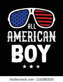 ALL AMERICAN BOY independent day t shirt