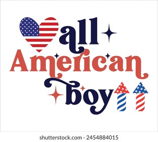 All American Boy Svg,4th of July T-shirt, Happy Independence Day, Independence Day, USA Holiday, Memorial Day, American Flag, Memorial Day, America T-shirt, Cut File For Cricut svg