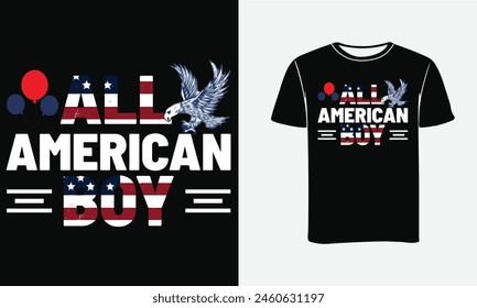ALL AMERICAN BOY T-SHIRT DESIGN 