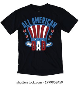 ALL AMERICAN DAD USA T-shirt Design