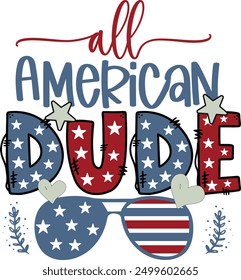 All American Dude 4th of july American