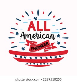 All American Family SVG design