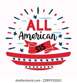 All American Family SVG design