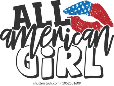 All American Girl - 4th of July design