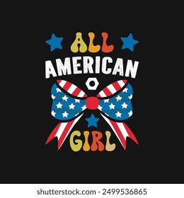 All American Girl t shirt design