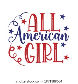 All American Girl Vector Arts