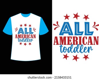all american toddler t shirt design
