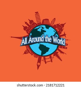 
ALL AROUND THE WORLD VECTOR