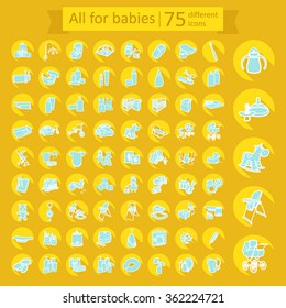 All for babies big icons set 2