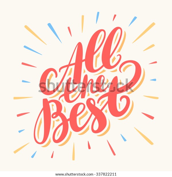 All Best Greeting Card Stock Vector (Royalty Free) 337822211