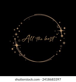 all the best sign on white background