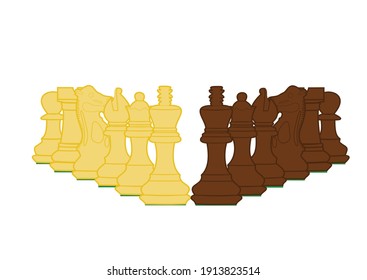 all black and white chess pieces arranged in size isolated on a white background svg