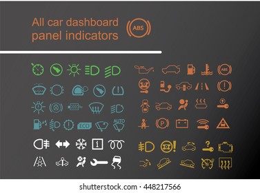 Dashboard Car Panel Indicators