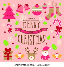 All Christmas elements and graphics for designer. Ready to be use for your layout or template design.